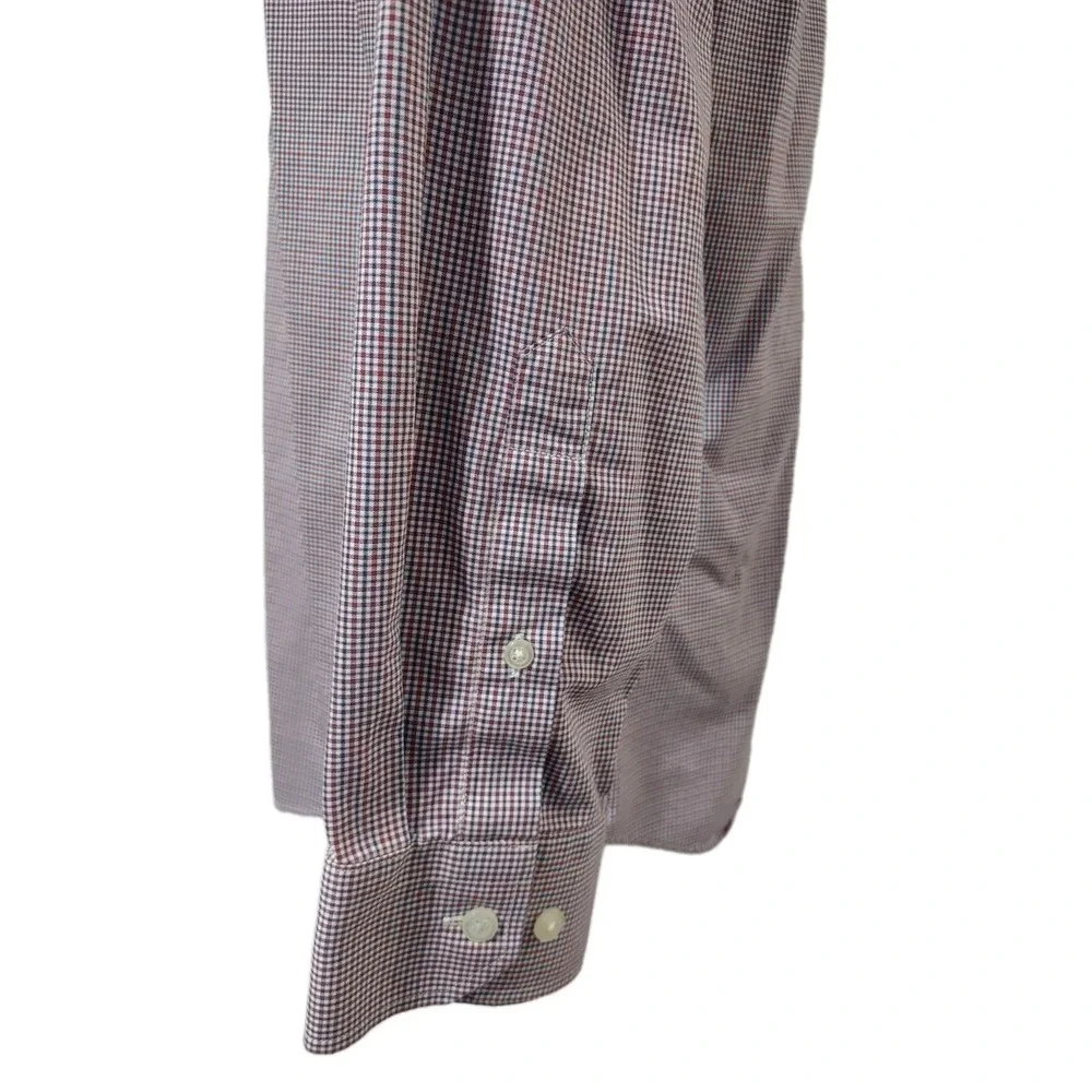 Banana Republic Dress Shirt Men's Size Large Slim Fit Collared Long sleeve Check